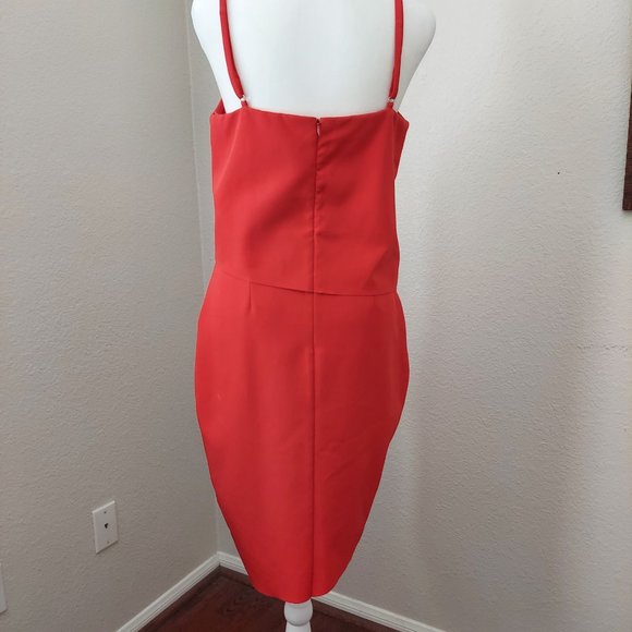 Elliat by Revolve The Shot Tulip Asymetrical Red Dress  Sz S - Picture 8 of 15